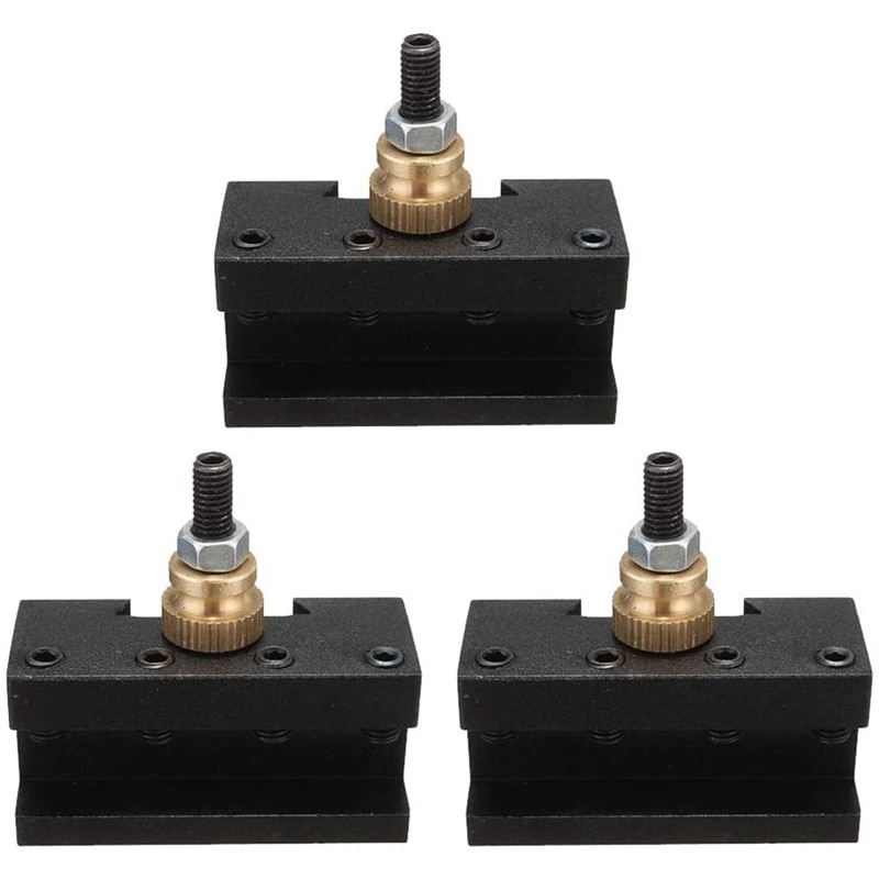 3 st mini svarv snabbväxlingsverktyg stolphållarsats  (1/4-1/2 tum), cnc borr/svarv/vändhållare set