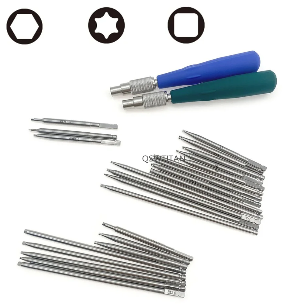 Orthopaedic Bone Screw Driver Instruments Spinal Pedicle Screw Nail Cap AO Driver Hex Screwdriver AO Plum Star Driver