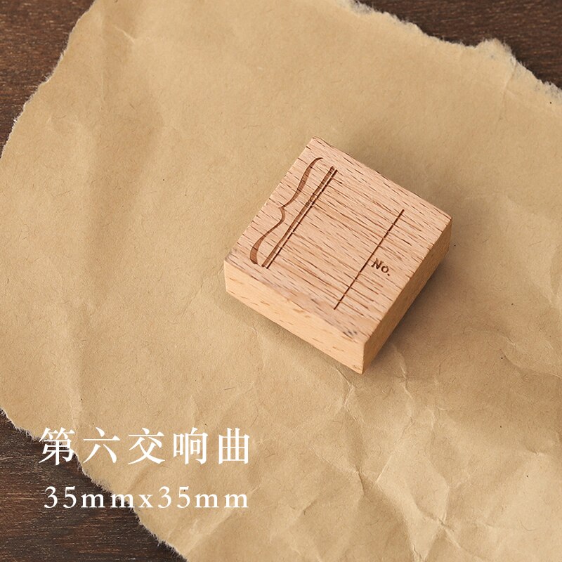 Vintage Music notes stamp DIY wooden rubber stamps for scrapbooking stationery scrapbooking standard stamp: E