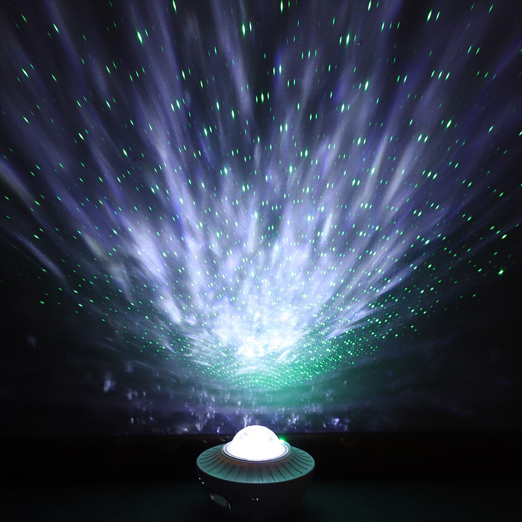 Kleurrijke Sterrenhemel Galaxy Projector Nachtlampje Kind Blueteeth Usb Muziekspeler Ster Nachtlampje Romantische Projectielamp