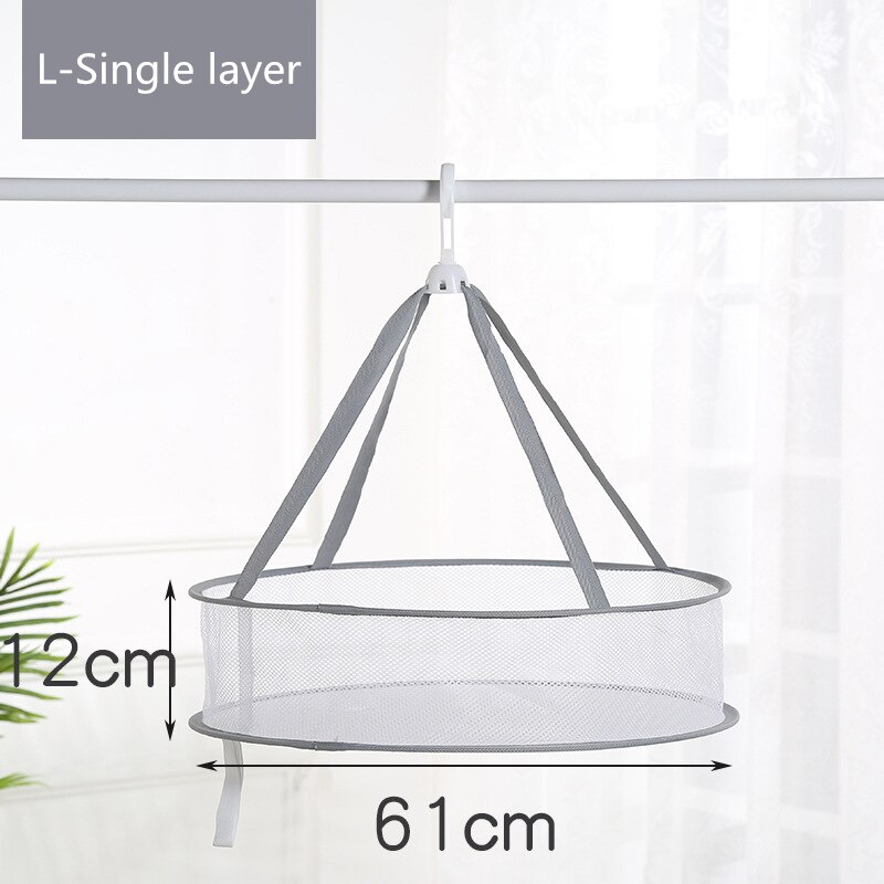 1pc Foldable Clothes Drying Net Basket Socks Underwear Sweater Drying Net Hanging Clothing Drying Basket Organizer Protect Cloth: Type 2