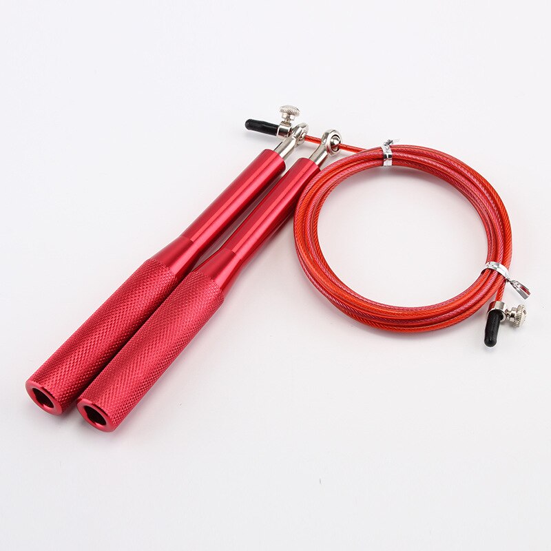 Adjustable Long Cable Fitness Rope Speed Jump Rope Skip For Workout Equipment Accessories Crossfit Training Gym Exercise Boxing: Red