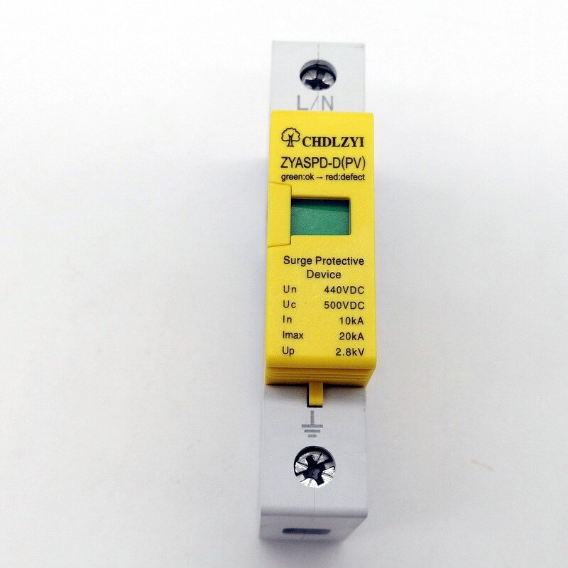 Spd  dc 500v 800v 1000v 1 p 10 ~ 20ka overspanningsbeveiliging gerätableiter niedrigen spannung haus 3- polige overspanningsbeveiliging blitzschutz