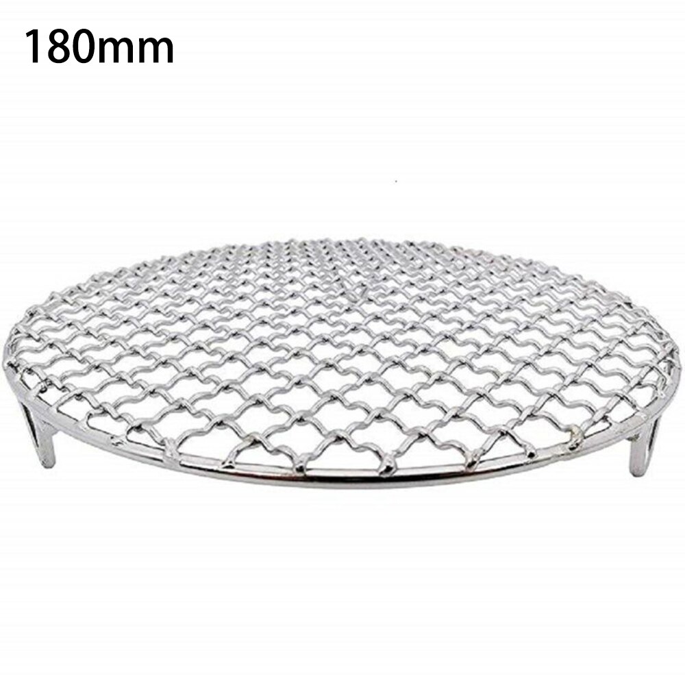 1pcs Round Cooling Baking Rack 304 Stainless Steel Wire Oven Grill Sheet 165mm/180mm/200mm/240mm/295mm BBQ Accessories Korean: 180mm