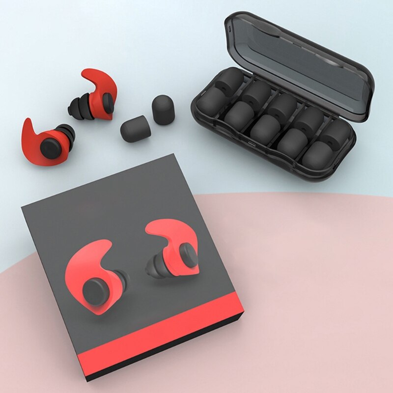 1Set Comfort Oordopjes Ruisonderdrukking Foam Soft Oordopjes Noise Reduction Oordopjes Beschermende Voor Slaap Trage Rebound Oordopjes
