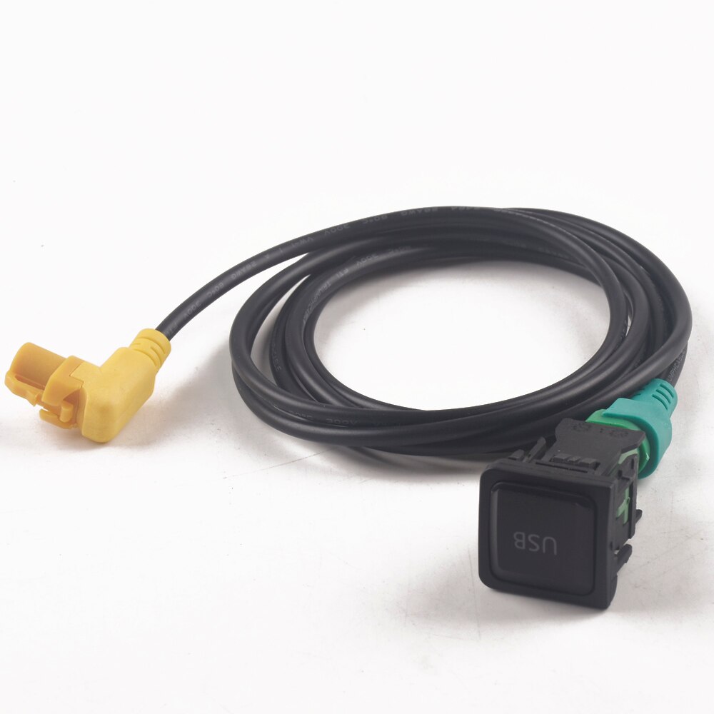 Bil aux input adapter switch usb til vw passat  b6 b7 cc touran polo golf jetta  mk5 v rcd 510 310: Grå