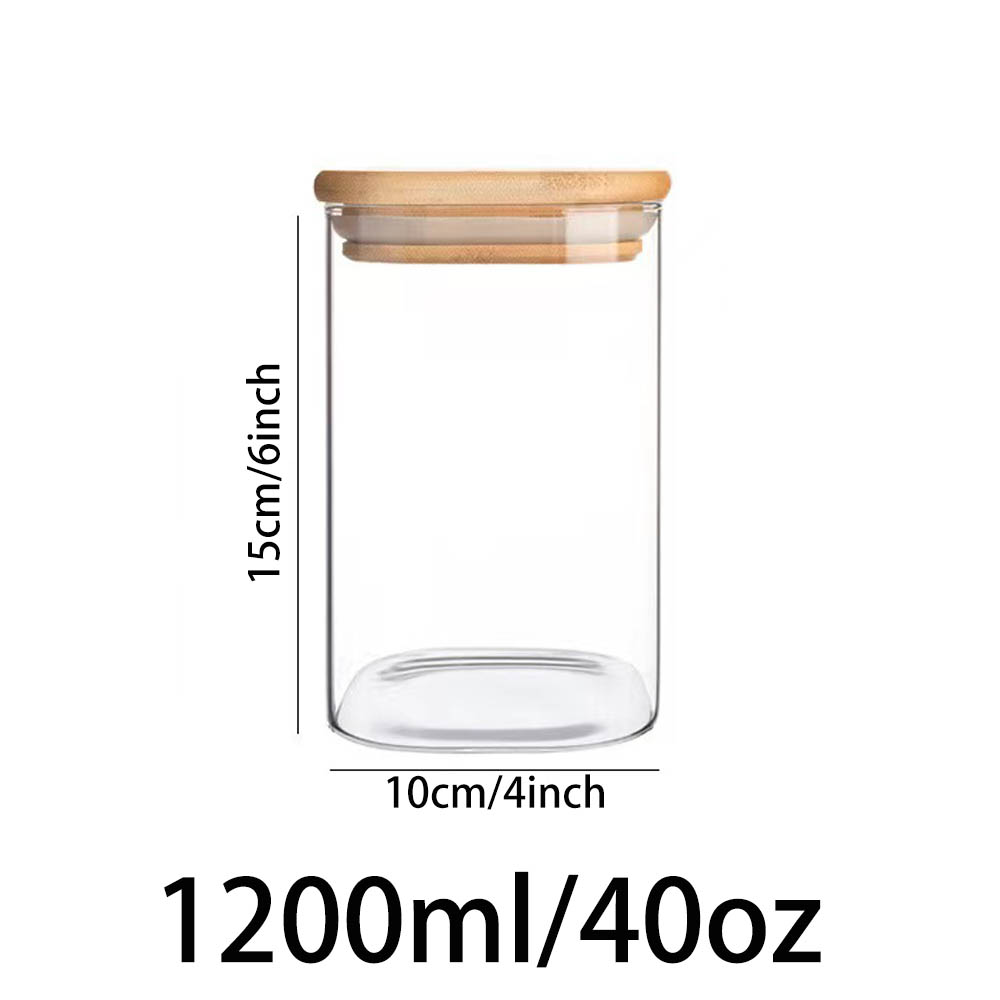 Food Storage Containers with Airtight Lid,Clear Glass Canister,Kitchen Pantry Storage jar for Pasta Sugar Flour Oat Cereal Beans: light green