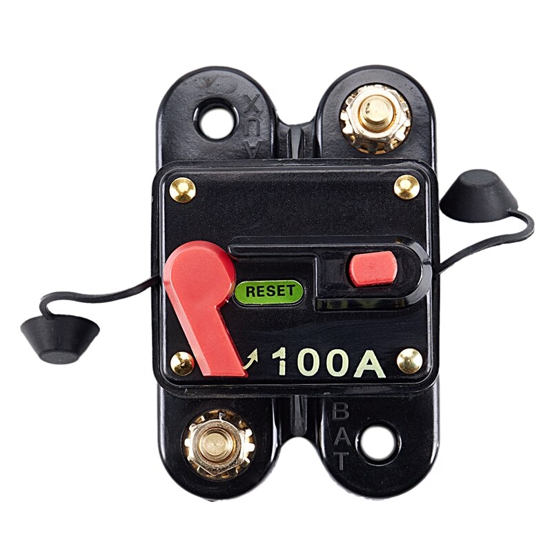 12 Volt Car 100 AMP Circuit Breaker with Reset up to 1000 watts stereo