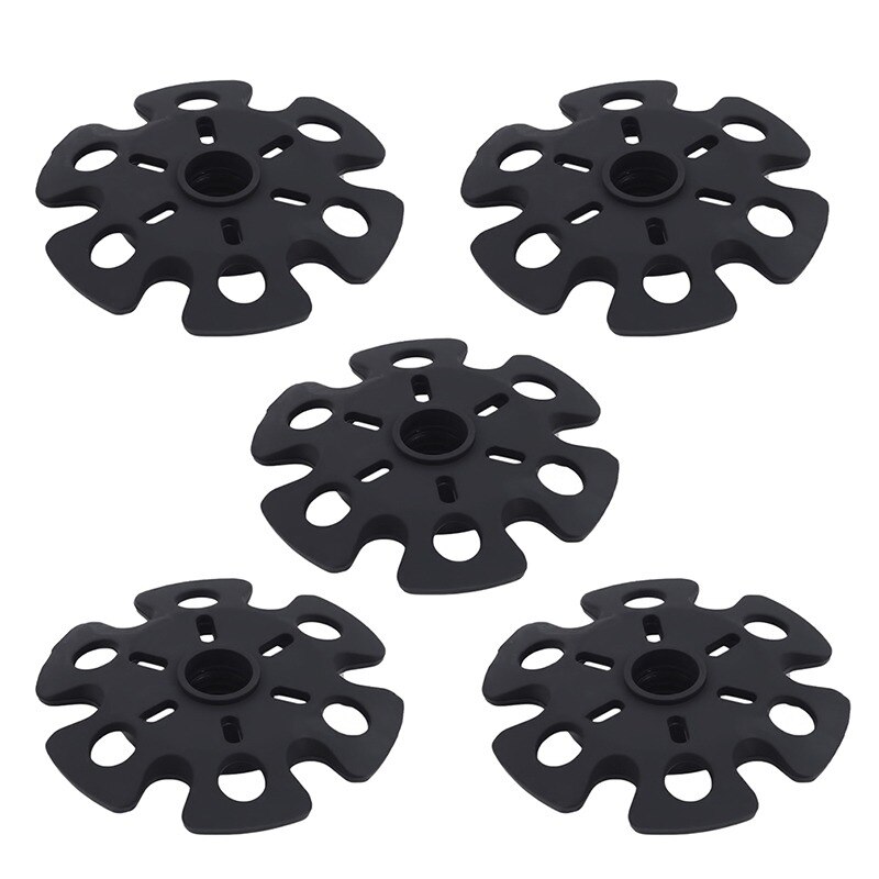 Bastón reemplazable multiusos para senderismo, Alpenstock, punta, guardabarros, accesorios de arrastre de barro: 5pcs