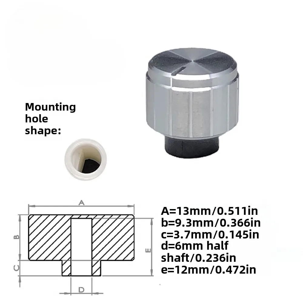 Auto Audio Knop - Volumeregeling Potentiometer Kap voor GM Navigatie DVD/CD - 7P Schakelaar Pin: Champagne