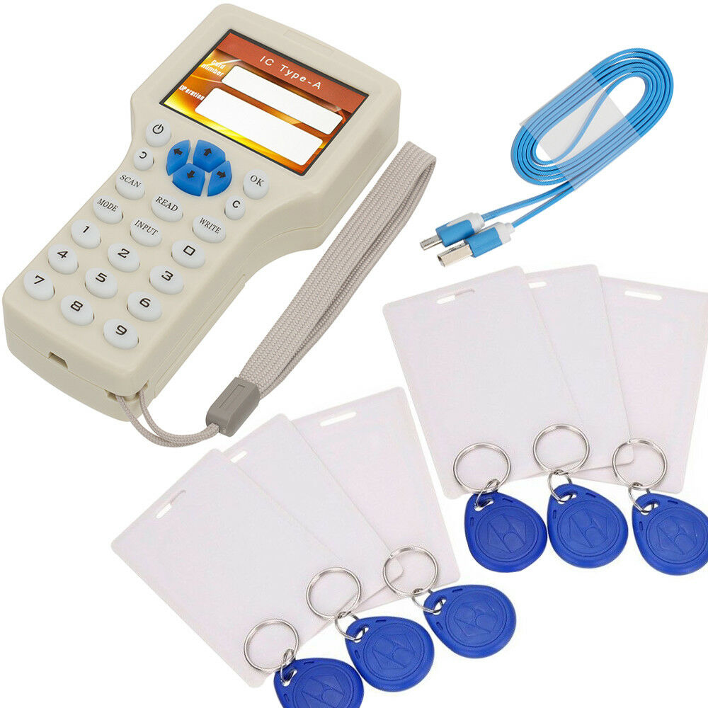 Copieur intelligent RFID 10 fréquence NFC | Graveur/lecteurs/duplicateur, 125KHz, programmateur USB 13.56MHz, porte-clés, lecteur de cartes, décodeur UID