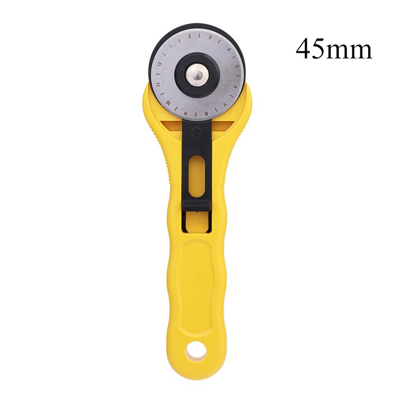 RORGETO 28/45mm Round Rotary Cutting Knife and Wordless Blades Leather Craft Stitching Roller Round Knife Cloth Cutting Knife: Type5