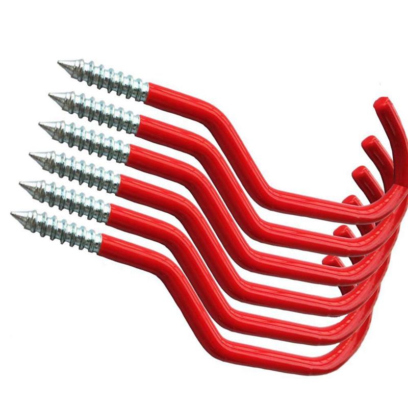 Bike Hooks,Heavy Duty Bicycle Storage Hooks Set,Screw-in Utility Storage Hangers Shed Garage Garden Hook Plastic Coated for Wall