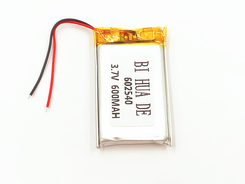 Batteria Ricaricabile Li-ione BIHUADE 600mAh - Cella Polimerica 602540 per Registratore di Guida e Penna