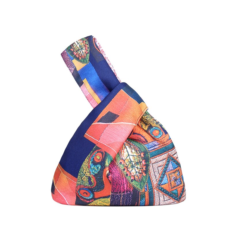 Japonês Mini Nó Portátil Saco De Pulso Das Mulheres Saco De Alça Superieure Simples Bolsas Saco De Compras À Prova dwaterproof