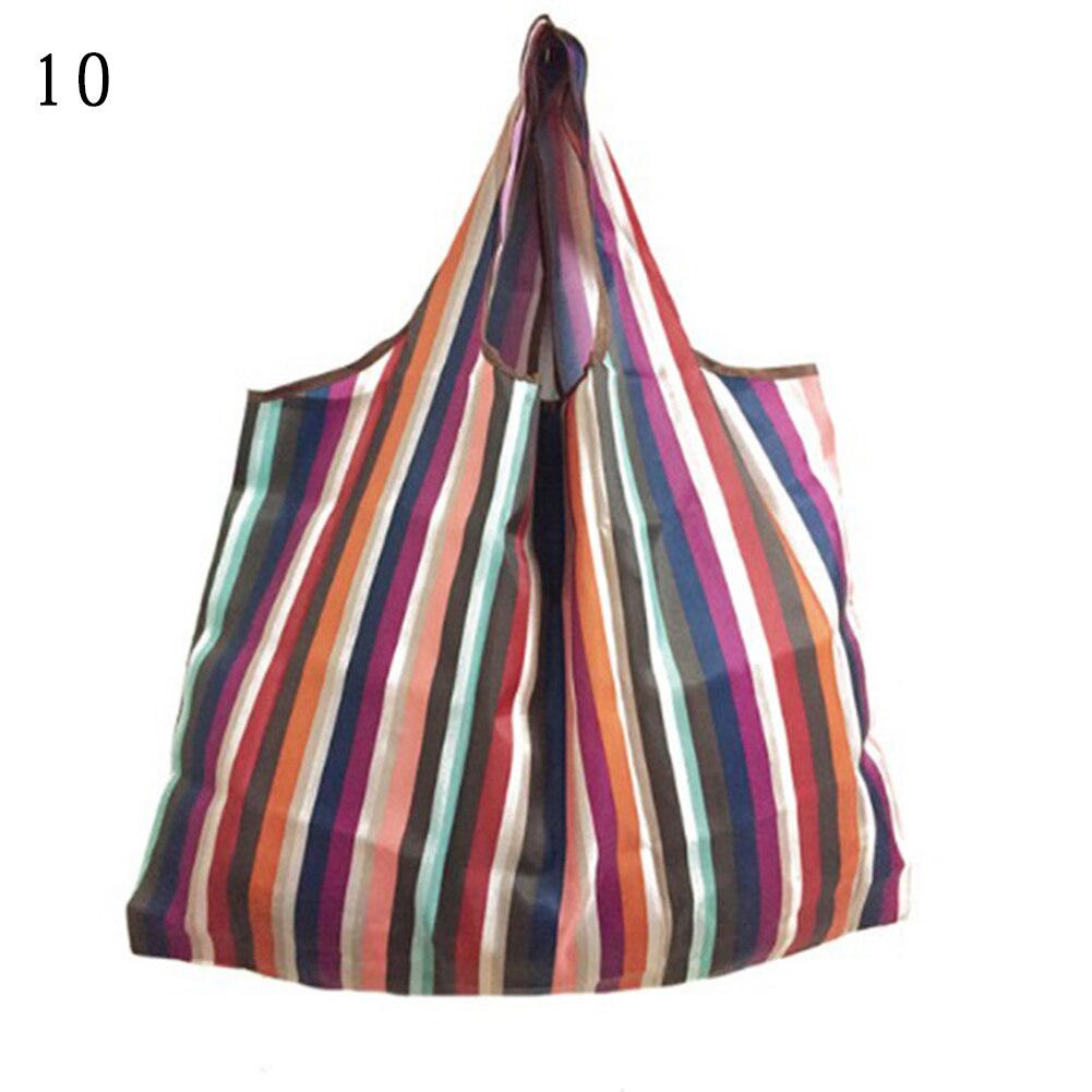 Vrouwen Opvouwbare Boodschappentas Cartoon Bloemen Fruit Groente Herbruikbare Boodschappentas Eco Lady Tote Bag Zak: 10