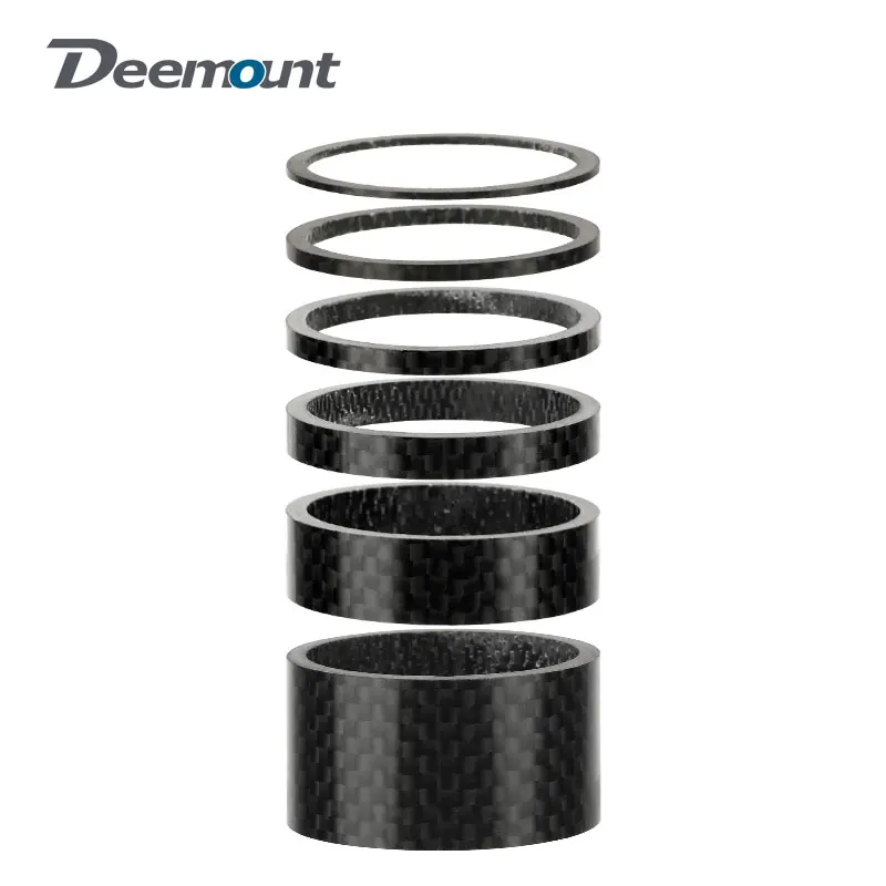 31,8mm Gabel Headset Carbon Spacer MTB Fahrrad Lenker Vorbau Rise Up Einstellen Unterlegscheiben 3K Glänzende Faser Lenkung DIY Zubehör