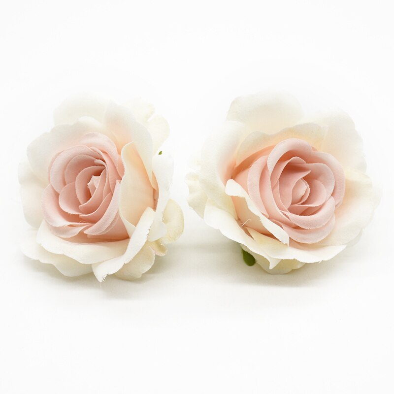 10 stycken konstgjorda blommor siden rosor heminredning tillbehör bröllop scrapbook godis box arrangemang diy brosch jul: 11