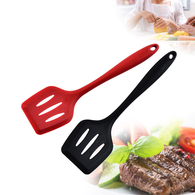 Silicone Turner Shovel Egg Fish Frying Pan Scoop Spatula Fried Shovel Cooking Utensils Food Grade Kitchen Tools