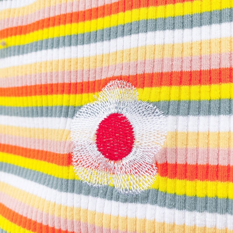 Bomull flickor t-shirt sommar regnbåge randig väst barn camisoles tecknade flickor toppar barn väst med änglavingar baby undershir