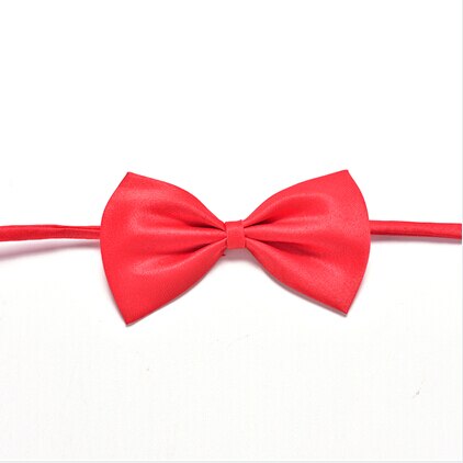Børn justerbart tilbehør søde børn drenge butterfly ensfarvet bowknot til bryllup dejlige slips børn 1pc: Rød