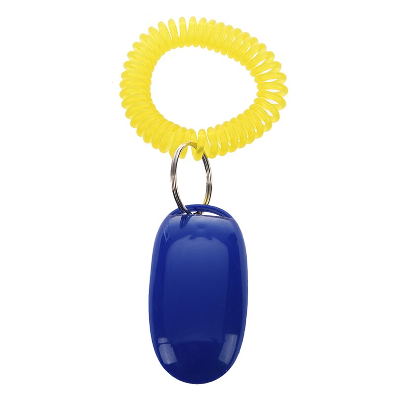 Pet Dog Puppy Training Clicker Met Pols Strappy (Blauw)