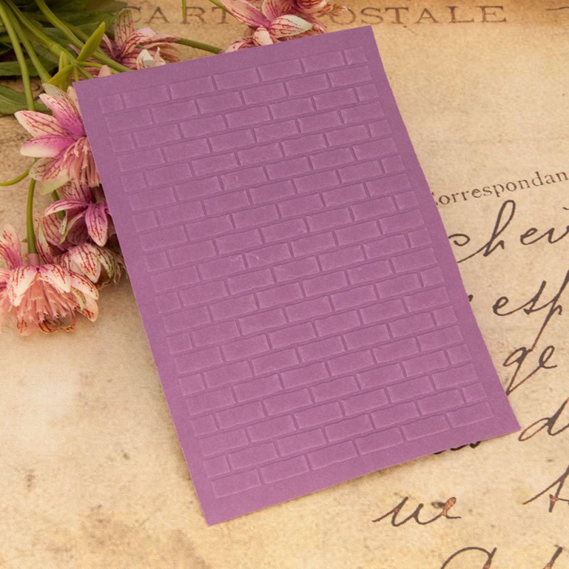 Brick Wall Print DIY Plastic Embossing Folders for DIY Scrapbooking Paper Craft/Card Making Decoration Supplies