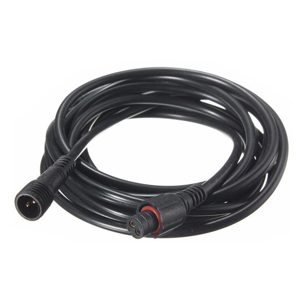Rallonge étanche IP67 3 Broches Mâle/femelle - Pour éclairage Extérieur LED - Noir