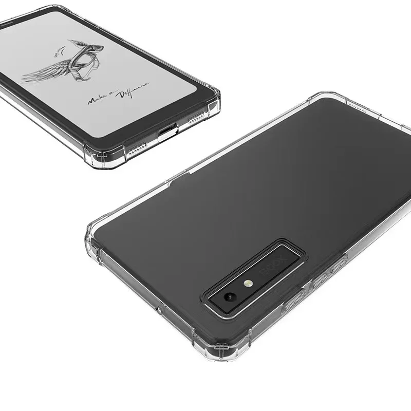 Til funda onyx boox palma 2 6.13 " tpu-deksel kant 3 gjennomsiktig bakdeksel med 4 støtsikre kollisjonsputer