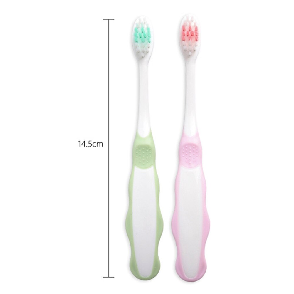 2 pces prático portátil escova de dentes criança cuidados dentários escova de dentes multi-funcional treinamento conveniente escovas de dentes para crianças