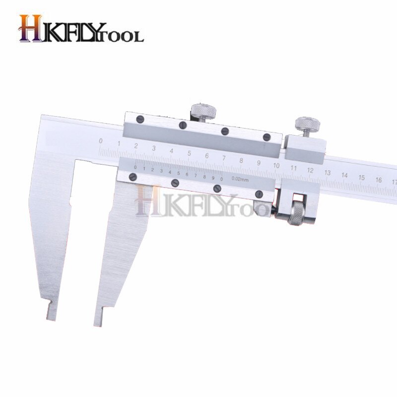 0-500mm Vernier Caliper Steel slide caliper with Nib Style Long Jaw heavy duty caliper measuring gauge tool