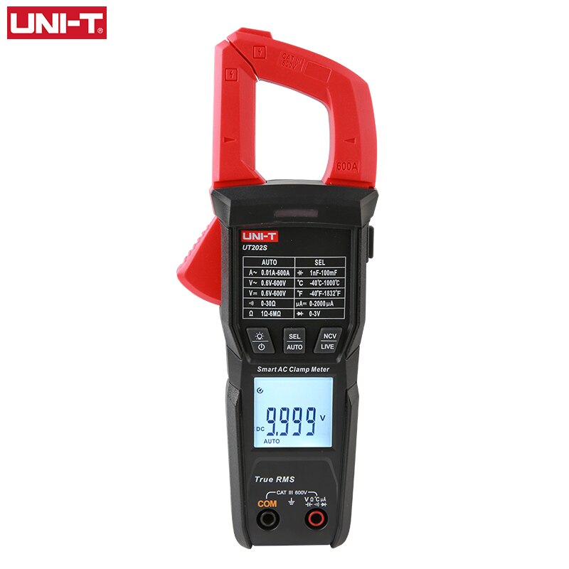 UNI-T intelligent Klemme Amperemeter UT202S UT202BT mit Bluetooth Verbindung 600A AC Amperometric Digital Multimeter Stromspannung Testr