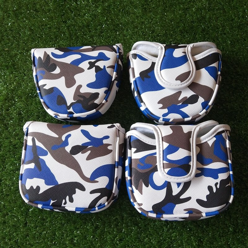 4Styles Mallet Golf Putter Head Cover Waterproof PU Leather Golf Putter Headcover For Man Women