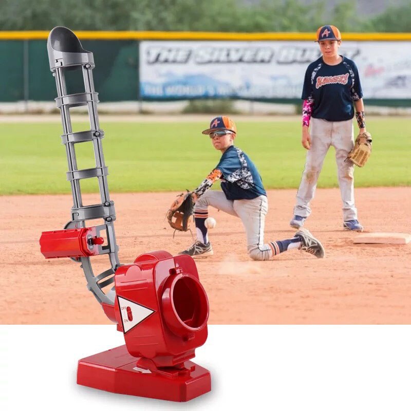 Sport Spiele Kinder Baseball Pitching Maschine (Jugend) Elektronische Langsam Pitching Spielzeug, jungen und Mädchen T-Ball und Softball Prog