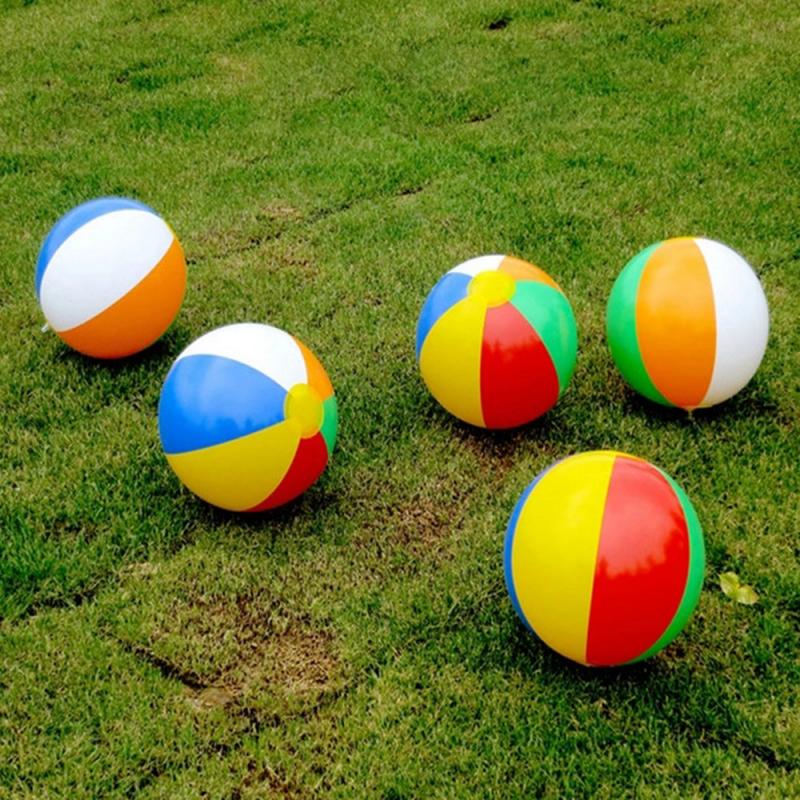 Neue Farbige Aufblasbare 25cm Ball Ballons Schwimmen Schwimmbad Spielen Party Wasser Spiel Luftballons Strand Sport Ball Kind Wasser Spielen ausrügestochen