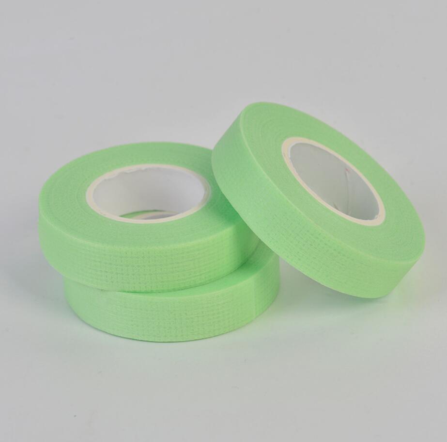 3 Stuks Wimper Extension Groene Tape Sticker Isolatie Met Holesmedical Non-woven Tape Lijm Ademend Patches Bandage: Green