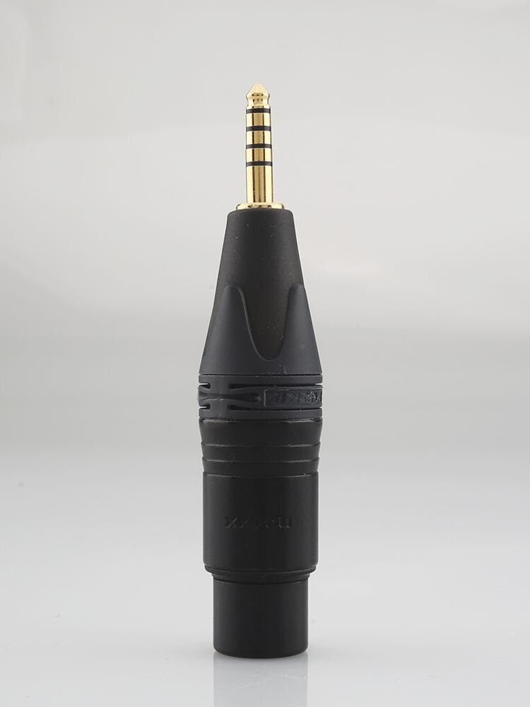 Neutrik 4 Pin Xlr Female Naar 4.4Mm Evenwichtige Mannelijke Vergulde Adapter Man Vrouw Plug: Black plug