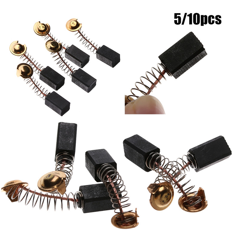 5 stk minibor elektrisk slibemaskine udskiftning kulbørster reservedele til elmotor dremel roterende værktøj 6.5 x 7.5 x 13.5mm