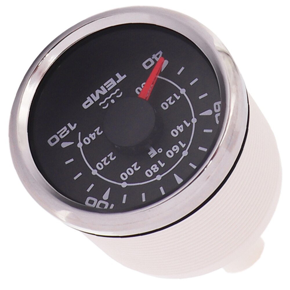 52 Mm Boot Water Temperatuurmeter Meter Voor Auto Boot Marine Auto Vessel 12 V 24 V 8 Kleur Backlight