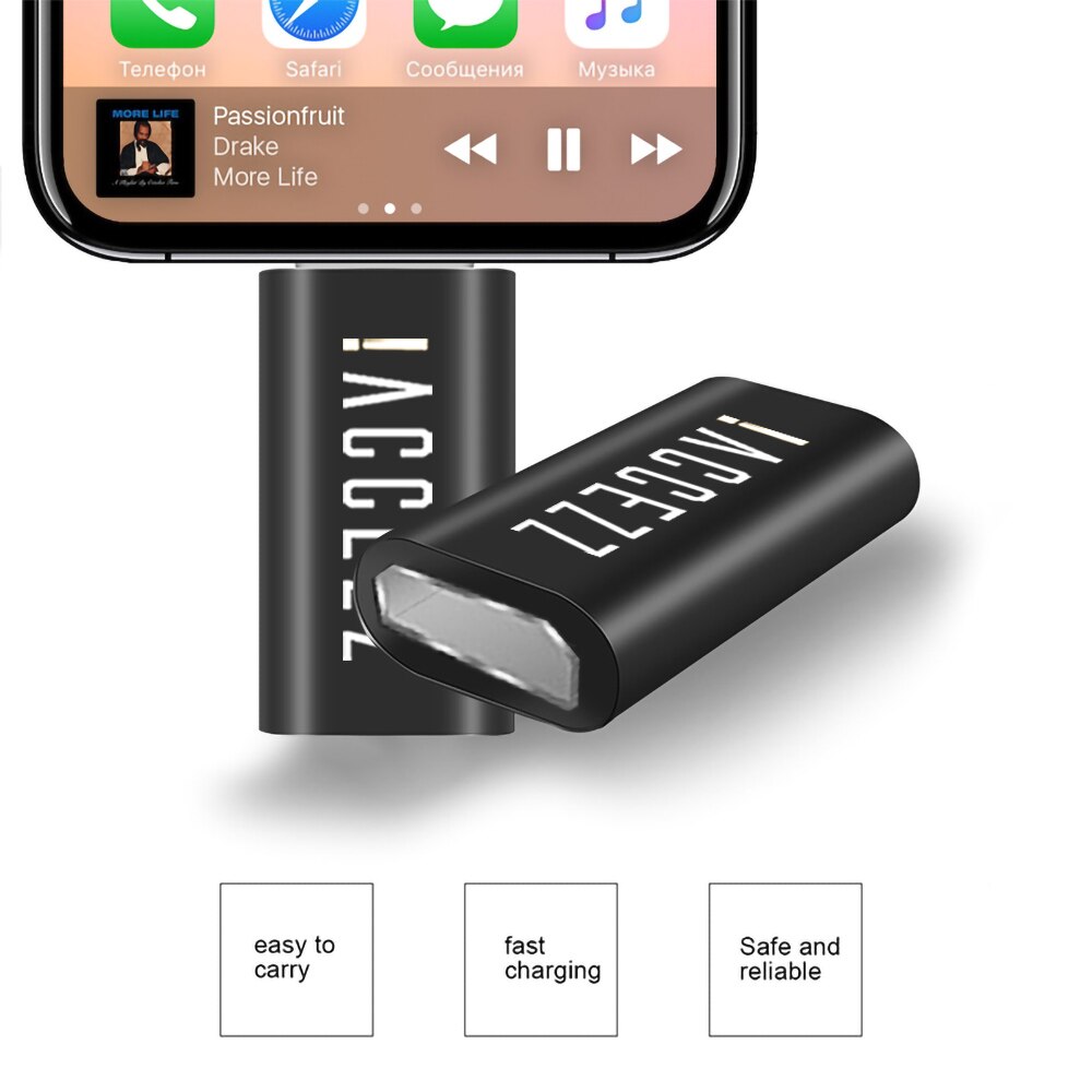 ¡! ACCEZZ Mini OTG adaptador Micro USB para iPhone 11 Pro Max X XS 8 7 Plus OTG adaptador Micro USB iluminación convertidor macho