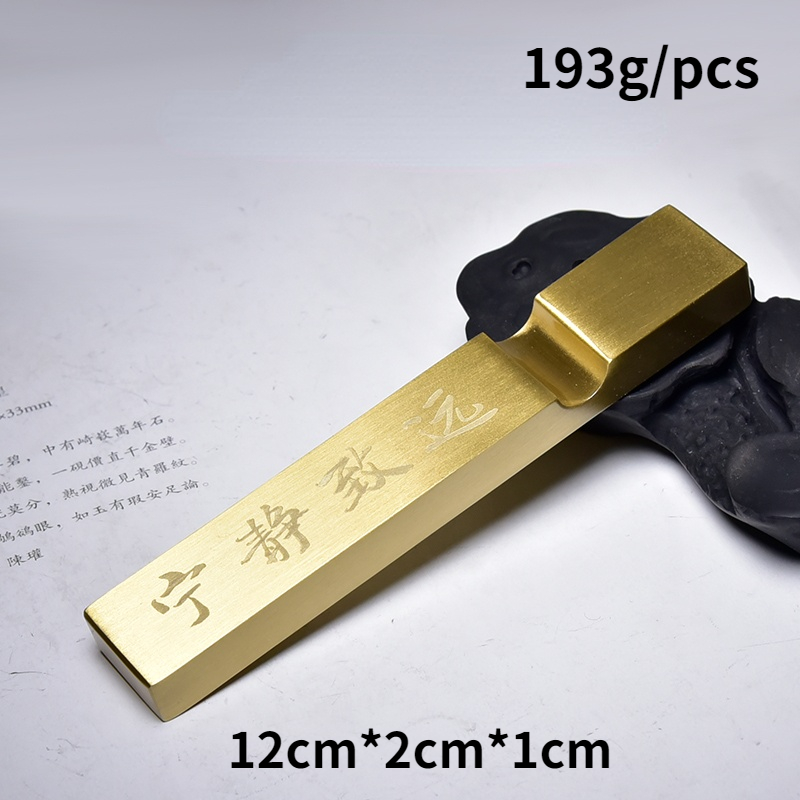 Multifunctionele Massief Messing Presse-papier Paperweights Chinese Kalligrafie Schilderen Paperweights Papre Drukken Ornamenten: A8