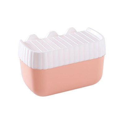 Toilet Paper Holder Wall-Mounted Waterproof Double Layer Storage Box Roll Tube for Toilet Paper Bathroom Accessories: Pink-single layer