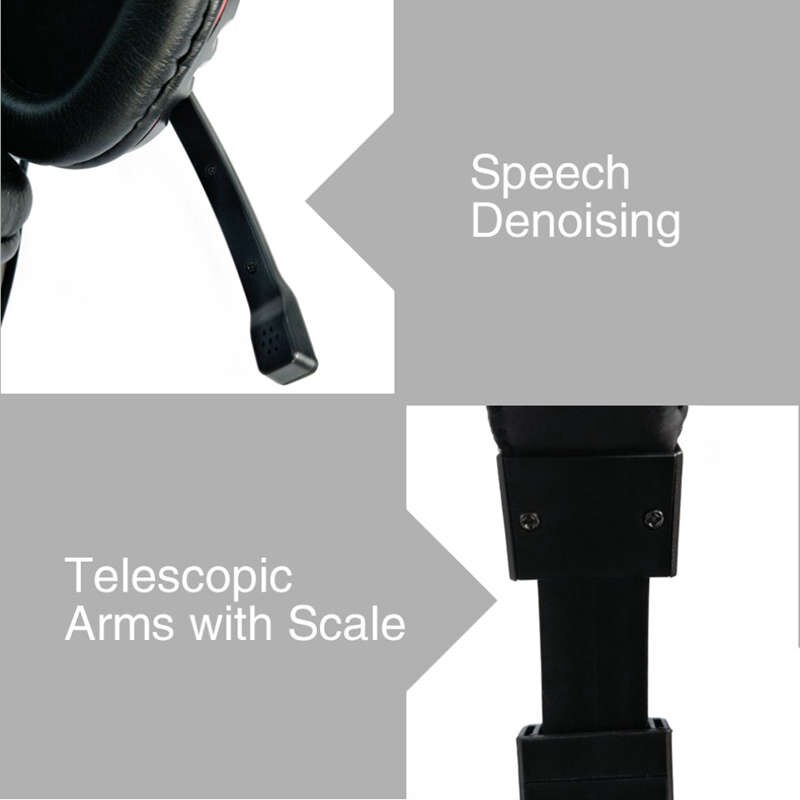 Usb Wired Gaming Earphone Adjustable Volume Control Headphone Stereo Sound Noise Canceling Headset With Microphone