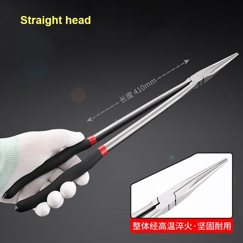 Extra Lange Tang Zware Hand Tool Set 16 Inch Lange Neus Tang Multi-tang Rechte Neus Naald Neus tang