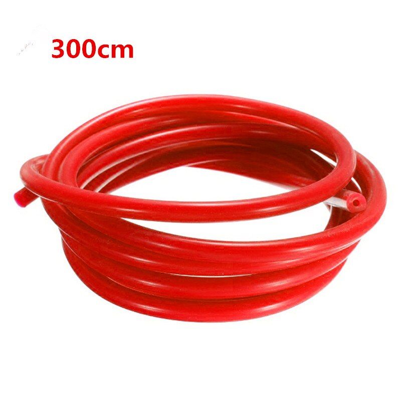 1pc vakuumslanger  id 3mm silikon universal olje drivstoffslange vann rødt rør