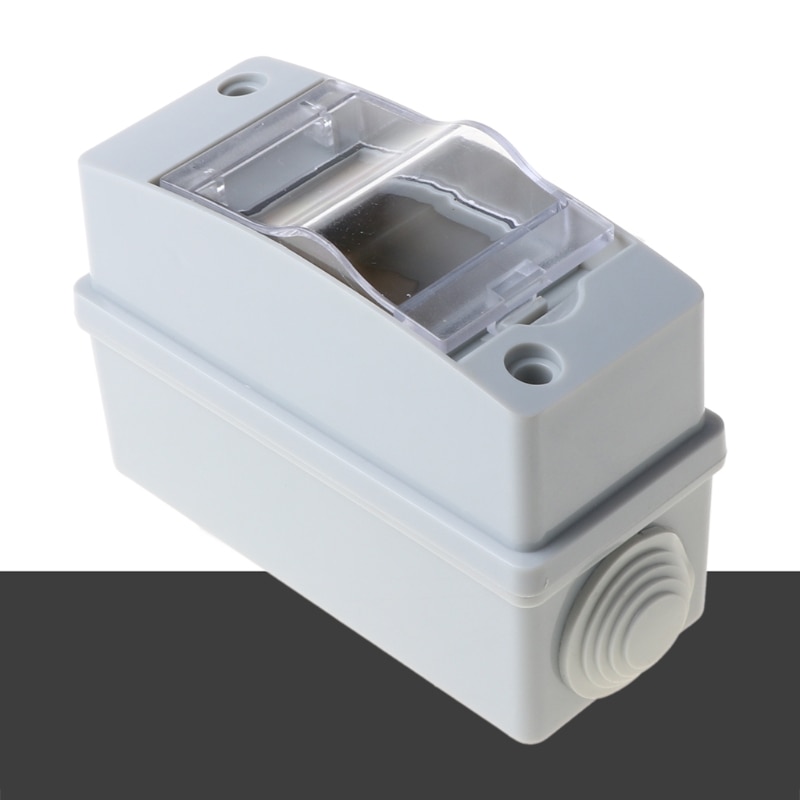 Caja de distribución eléctrica para iluminación del hogar, resistente al agua, IP65 con cubierta transparente, cable de conexión, accesorios para cajas de baño