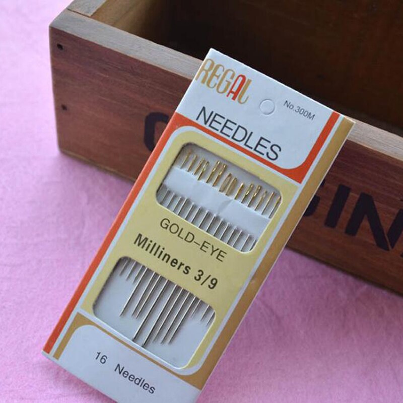 16pcs Hand Sewing Needle DIY Sewing Box Cross Stitch Needle Craft Embroidery Tool Hand Sewing Tool