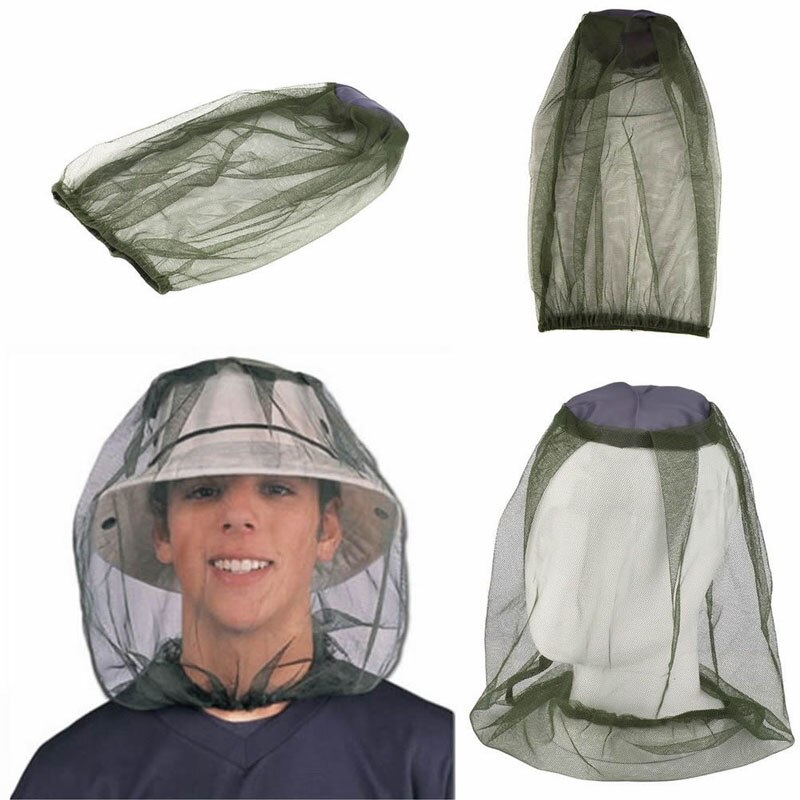 Beskytter midge bug camping hat ansigt mesh myggehoved insekt rejsenet