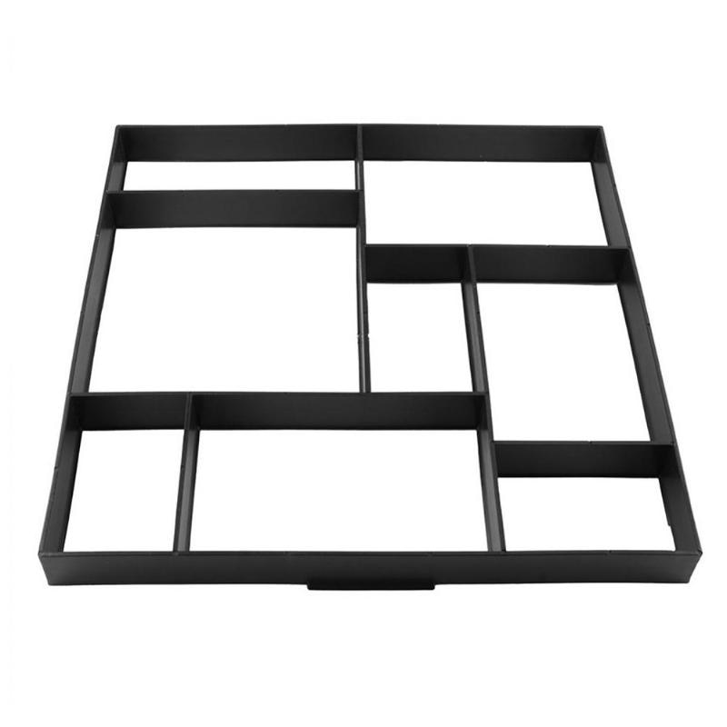 Plastic DIY Garden Path Maker Cement Brick Walkway Paving Mold Stone Road Mold Courtyard Road Concrete Pavement Tool