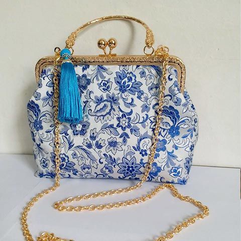 Puur handgemaakte zomerbloemen kus slot schelp tassen tas ketting vrouwen schouder crossbody tas tote dames handtassen moeder: Damestas  b8